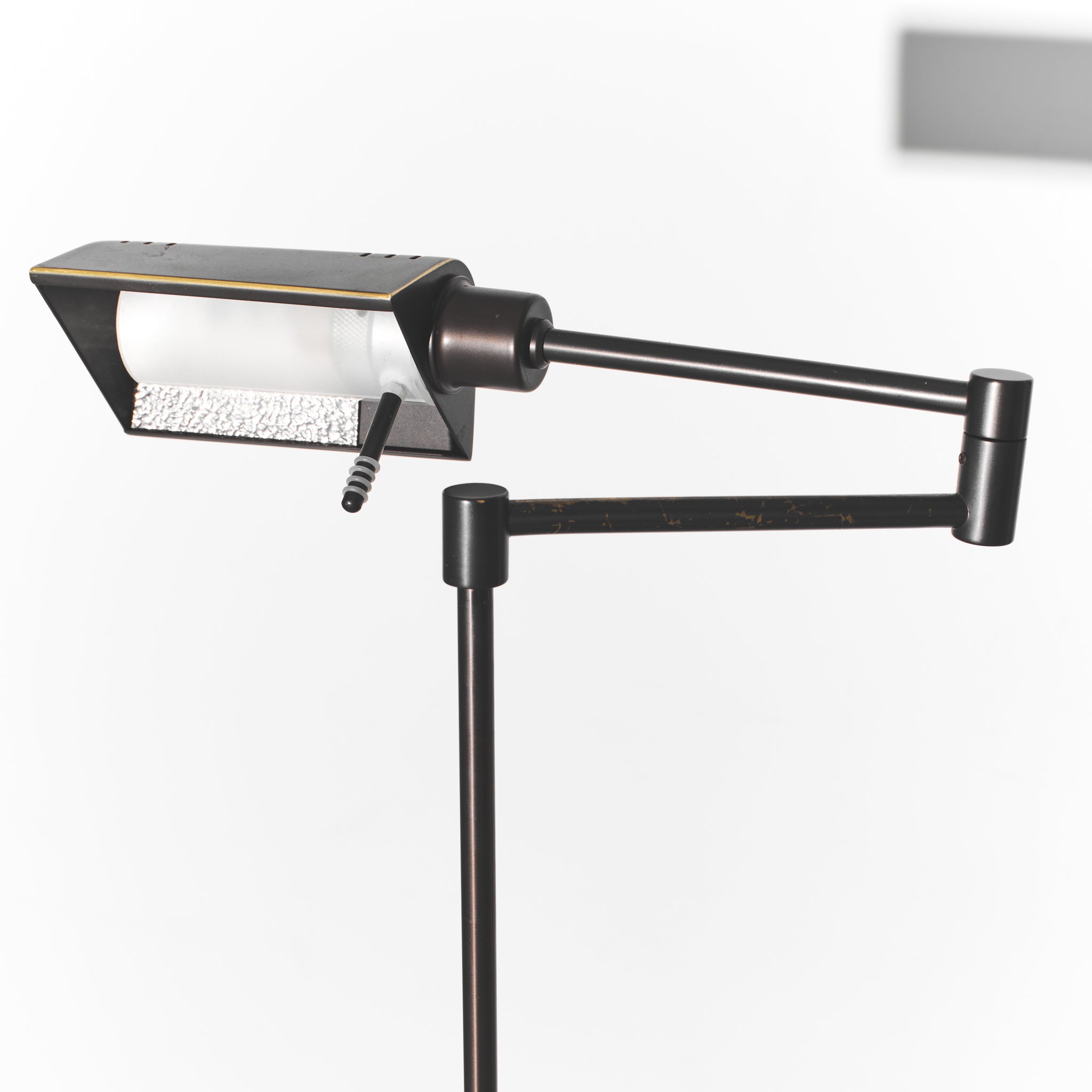 Black Mid-Century Modern Adjustable Floor Lamp