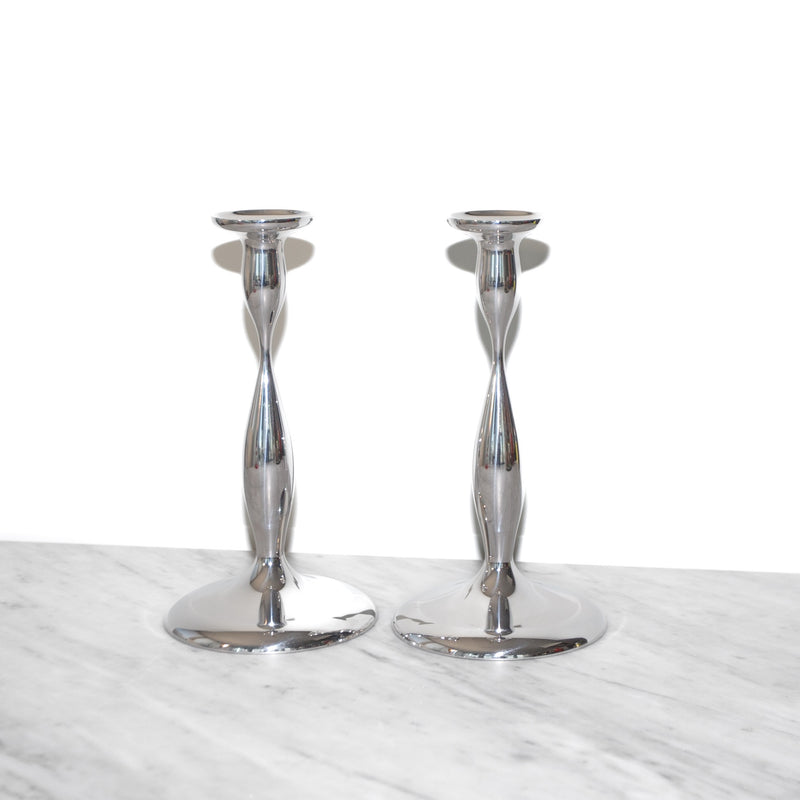 Nambe candle holders