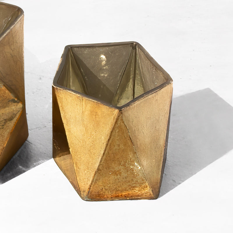 West Elm Prism Mercury Glass Candle Holder