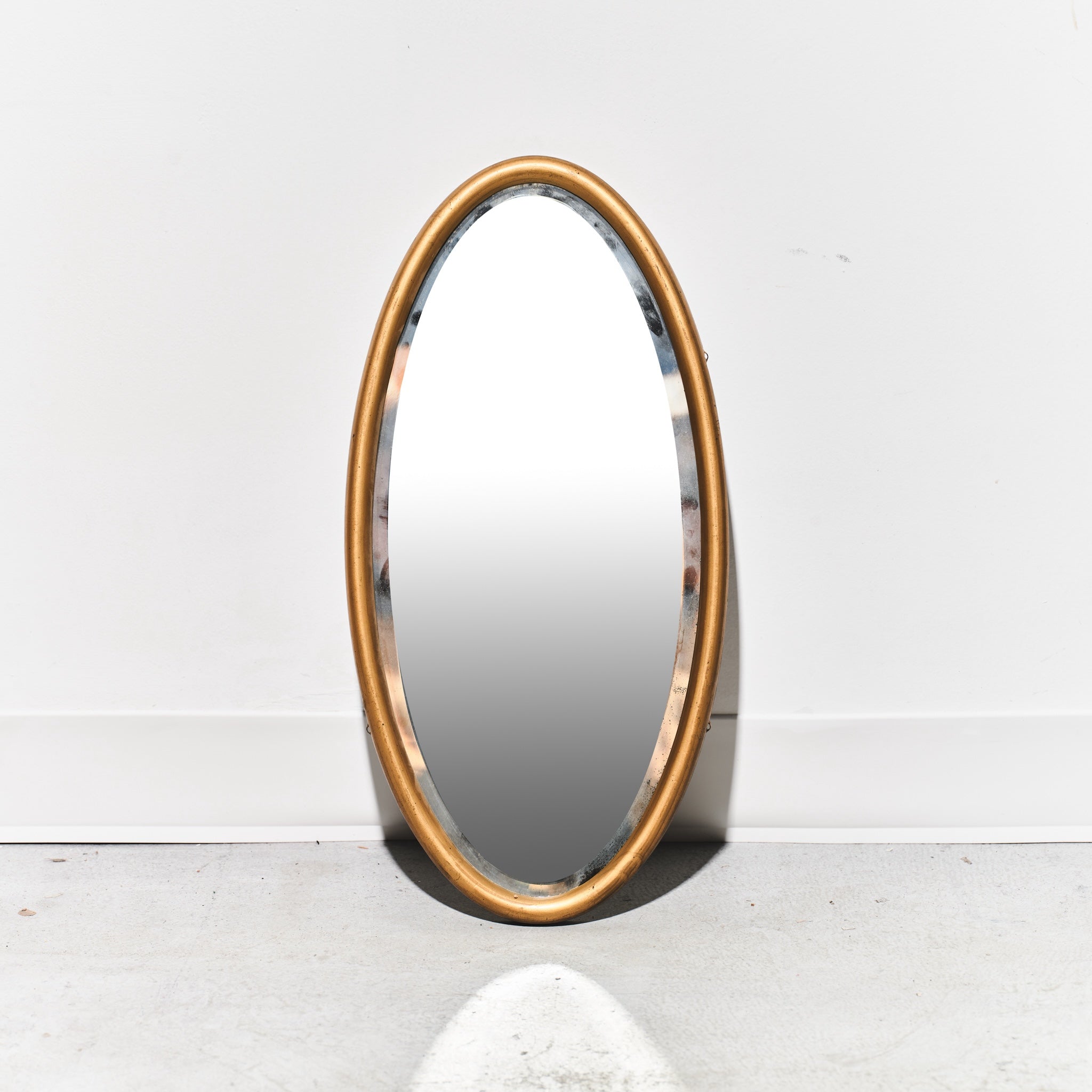 Gold Oval Wall Mirror