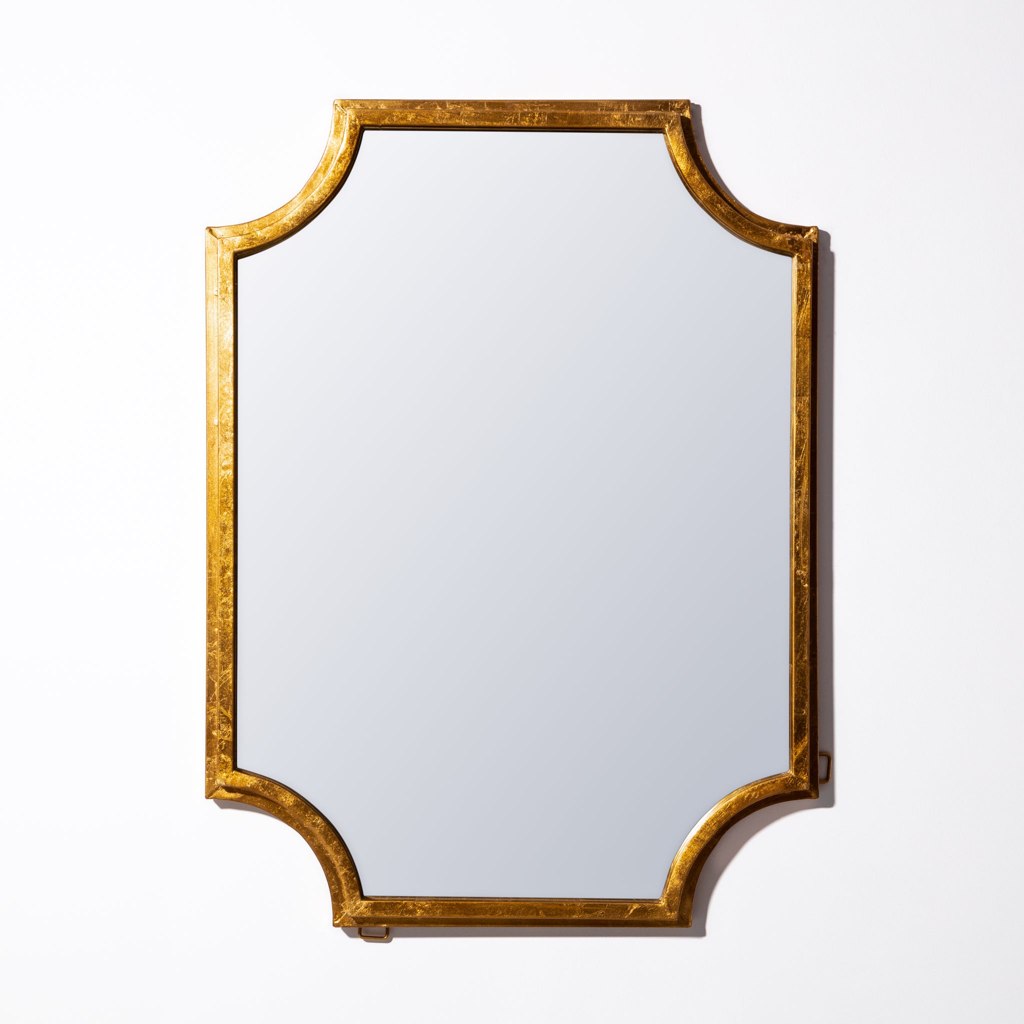 Large gold gilded octagon wall mirror