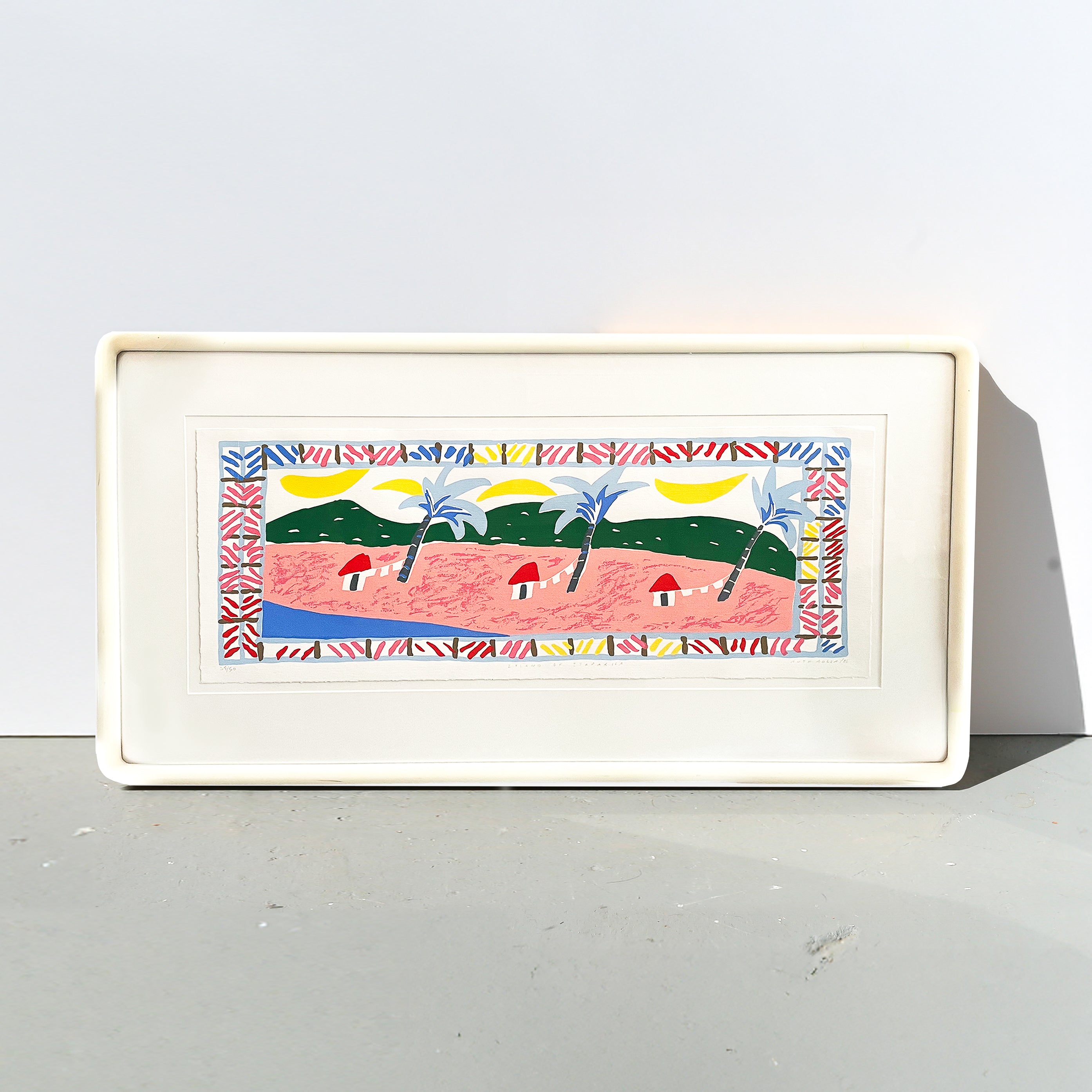 Framed Island of Itaparica Seriograph