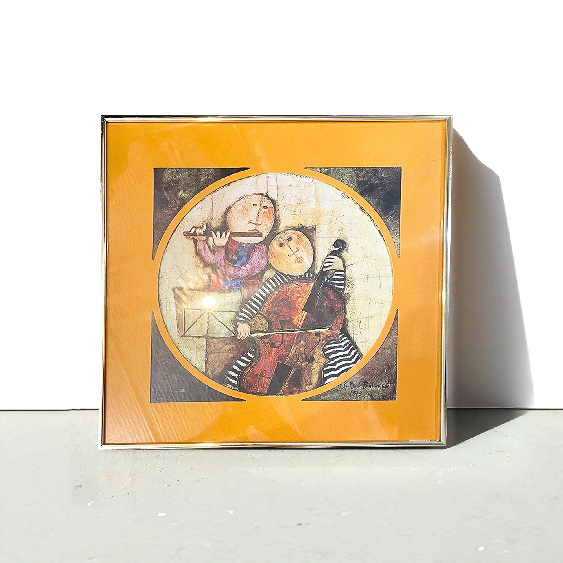 2 Musicians Framed Print By G. Rodo Boulanger