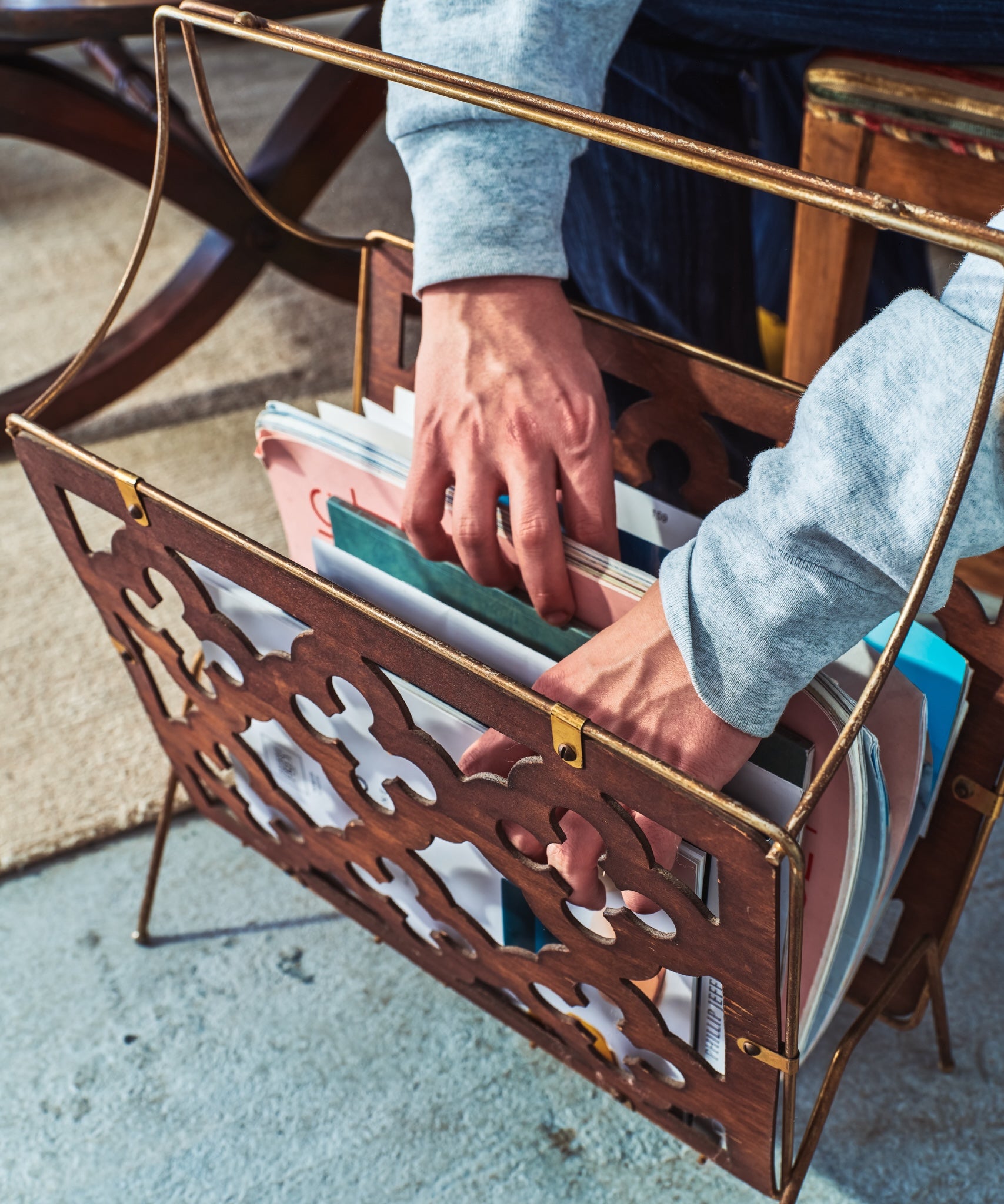 Mid-Century Modern Magazine Rack