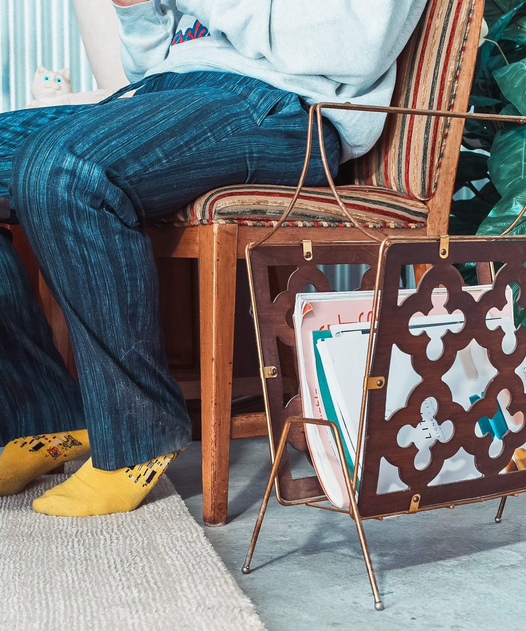 Mid-Century Modern Magazine Rack