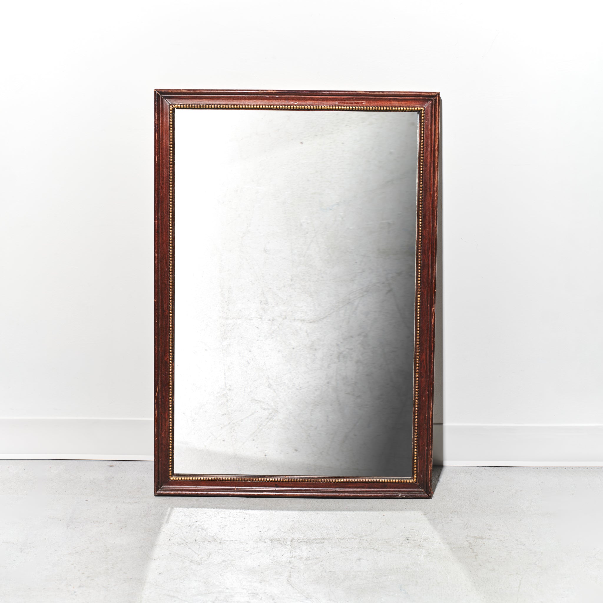 Mid-century Studded Wall Mirror