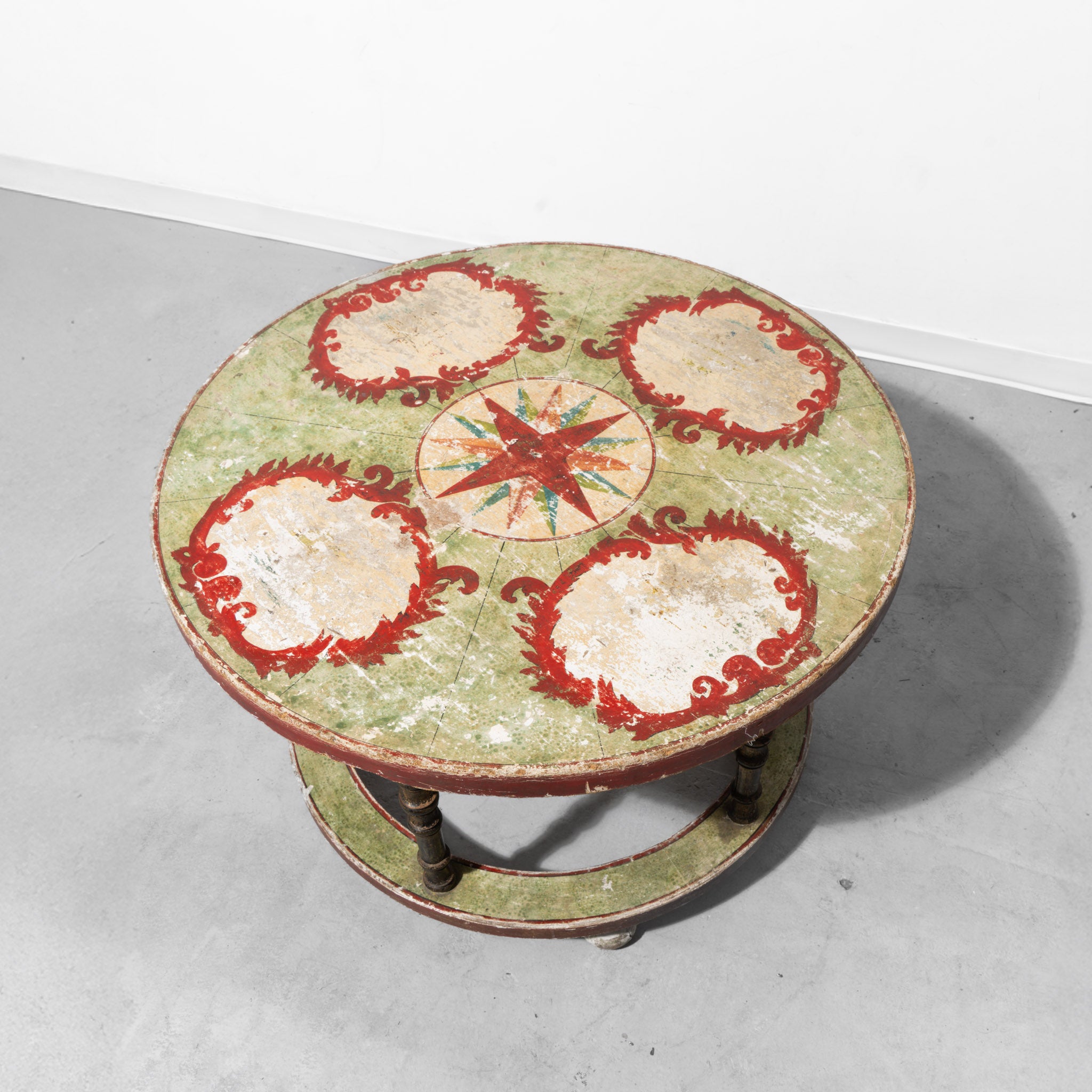 Hand-Painted Italian Mosaic Coffee Table