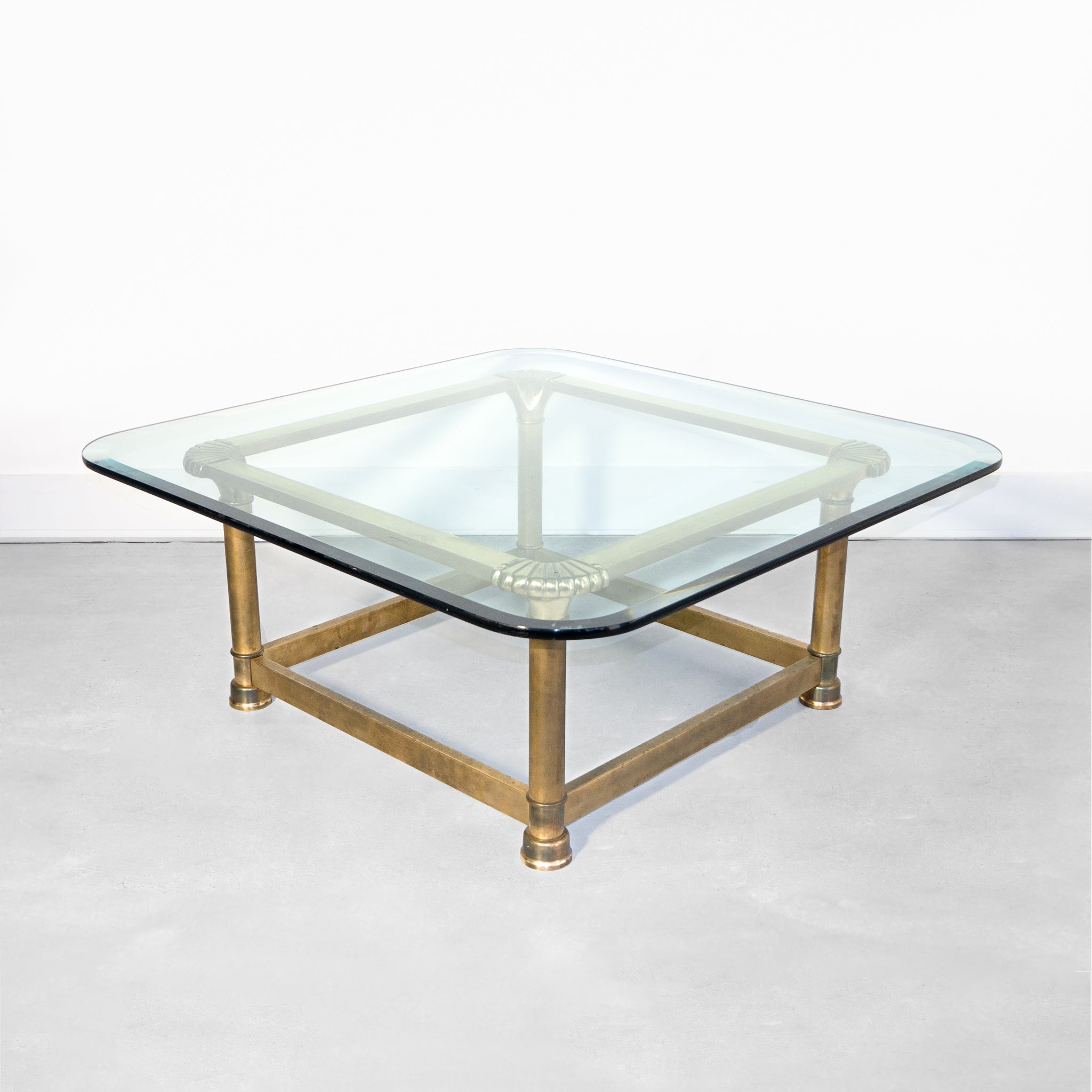 1970s Italian Brass Coffee Table