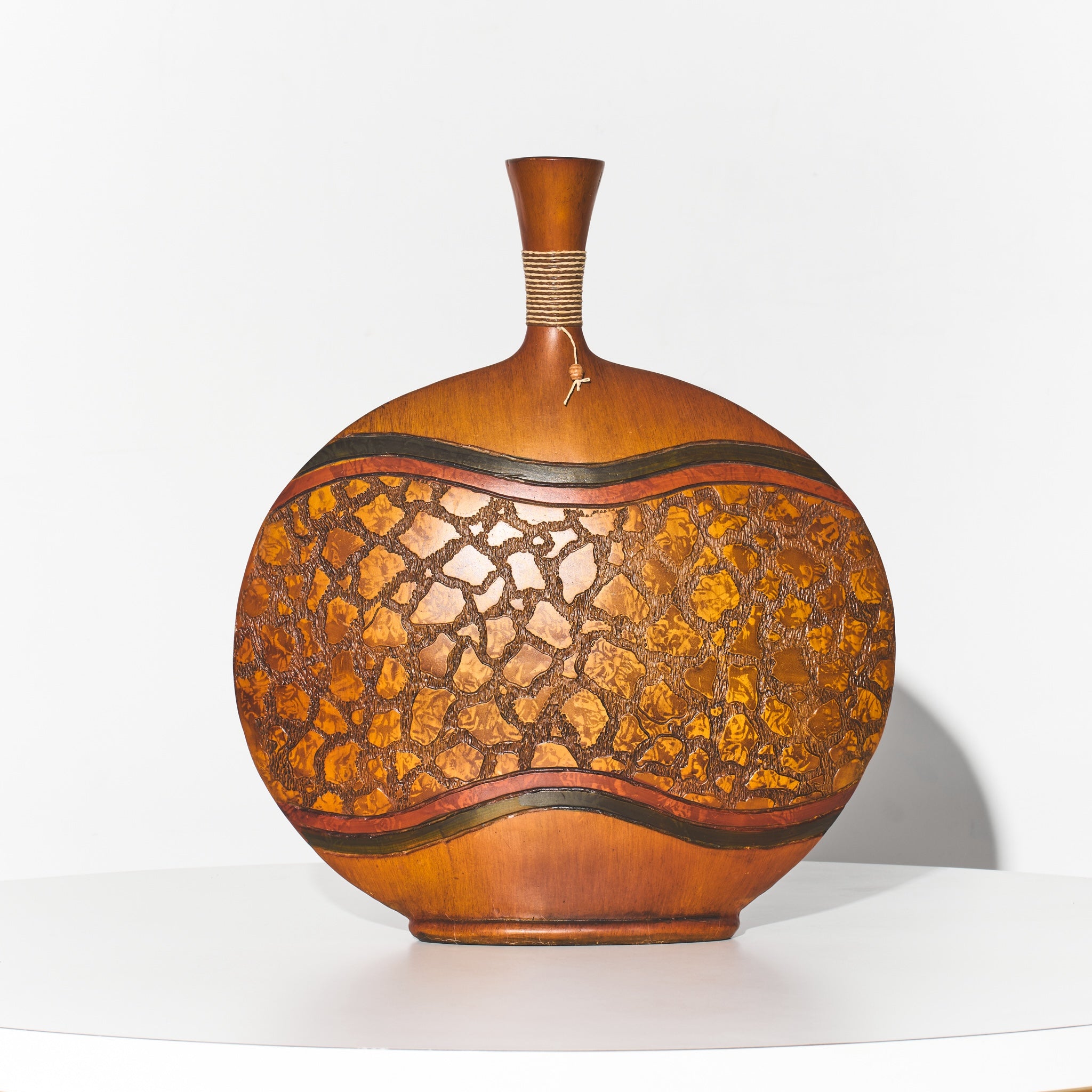 Polystone Large Brown Vase