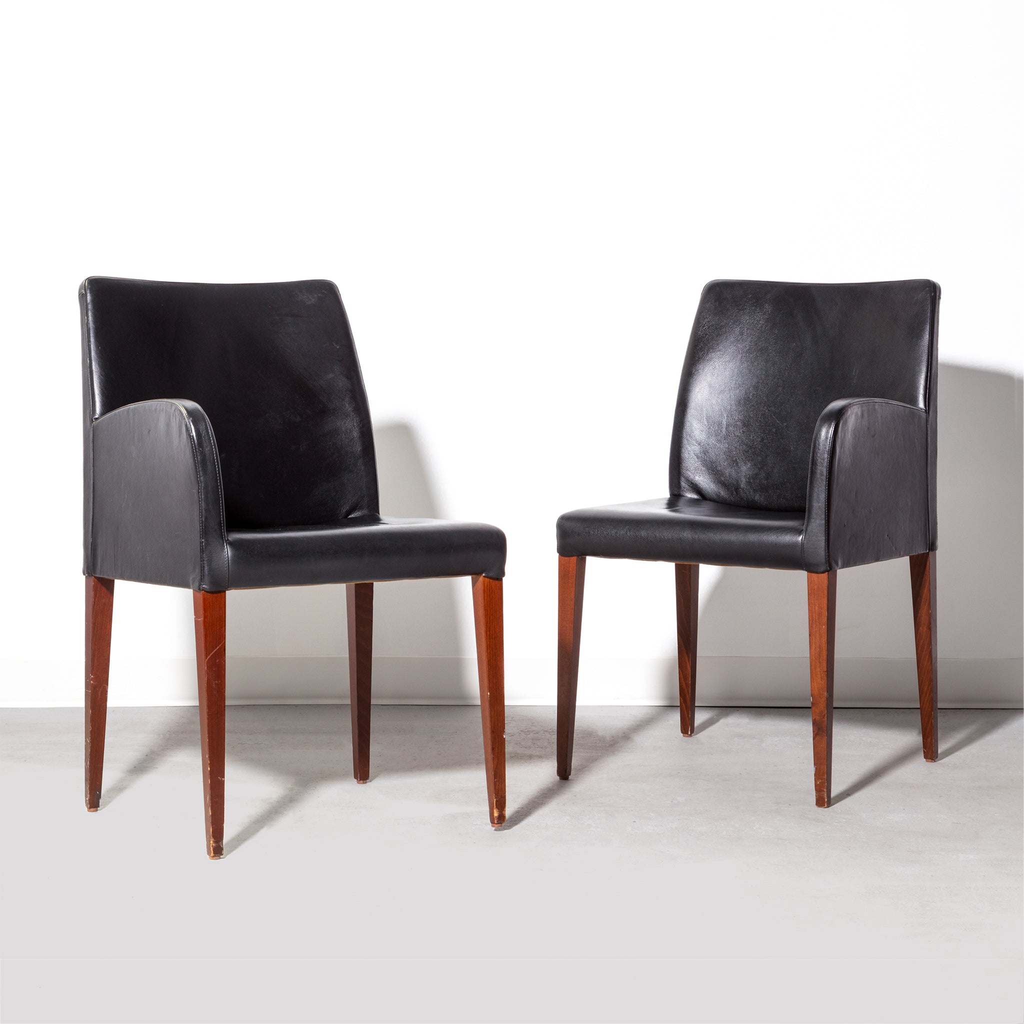 Poltrona Frau Italian Leather Convertible Chairs