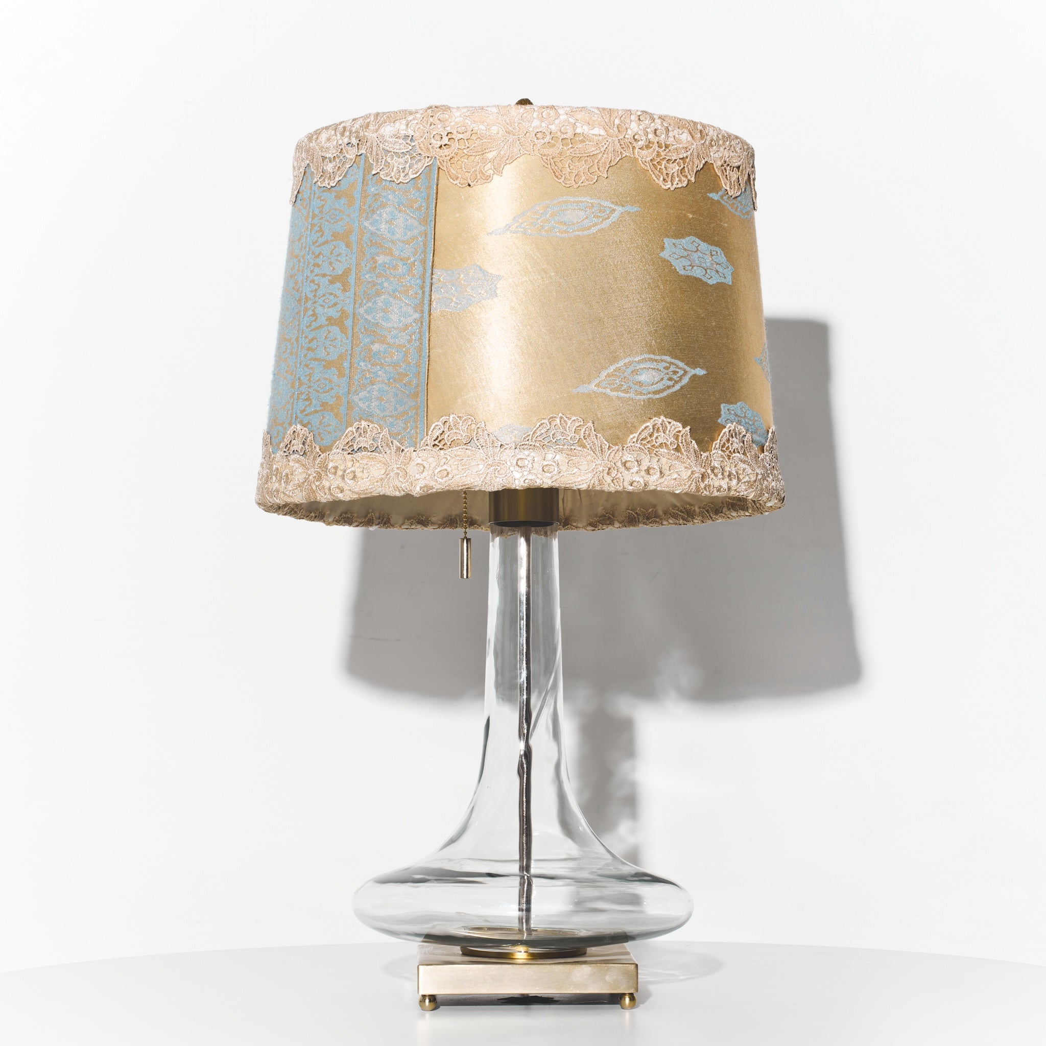 Refurbished Satin Glass Lamp