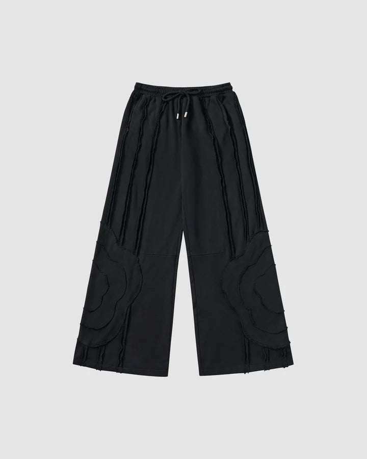 Sundae School - BLACK MOCHI HAZE PANELED SWEATPANTS