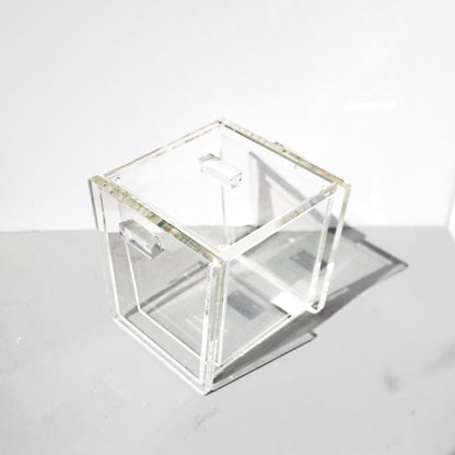 Mid-Century Modern Clear Acrylic Ice Bucket
