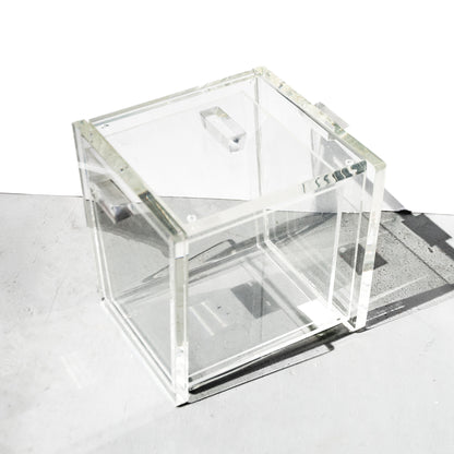 Mid-Century Modern Clear Acrylic Ice Bucket