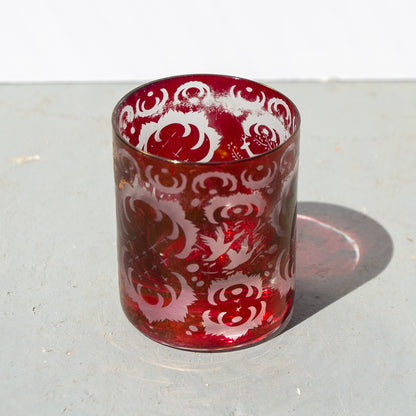Antique Egermann Bohemian 6 Crystal Tumblers