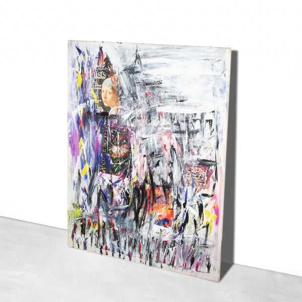 Abstract Mixed Media Artwork