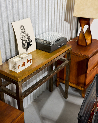 Framed Scratchboard Etching of Young Boy With Teddy, Signed
