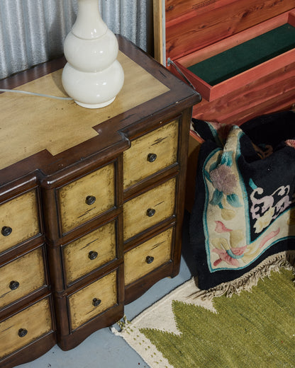 Apothecary-Style Wooden 3-Drawer Cabinet (2 Available)