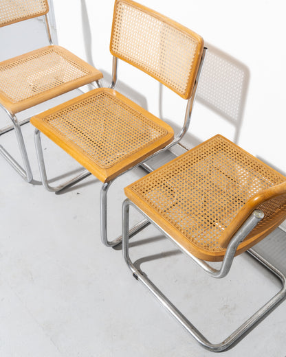 Set of 4 Mid-Century Modern Cesca Cantilever Chairs