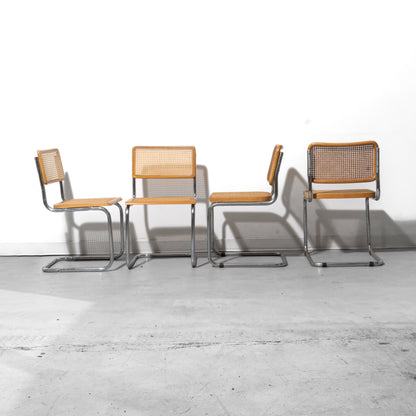 Set of 4 Mid-Century Modern Cesca Cantilever Chairs