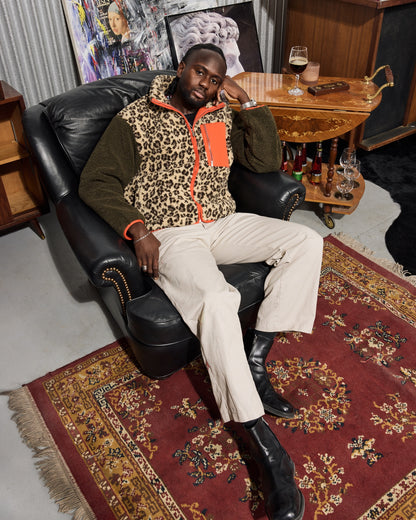 HickoryCraft Black Leather Armchair With Nailhead Accents