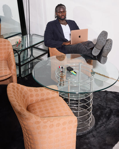 Mid-Century Modern Milo Baughman for Thayer Coggins Wheeled Barrel Chairs (Set of 4)