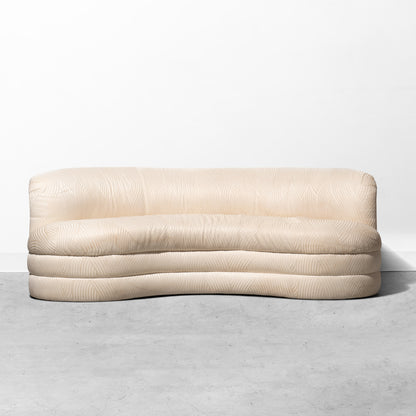 Postmodern Weiman Textured Kidney Sofa