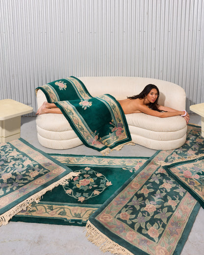 Postmodern Weiman Textured Kidney Sofa