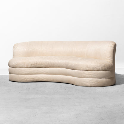Postmodern Weiman Textured Kidney Sofa