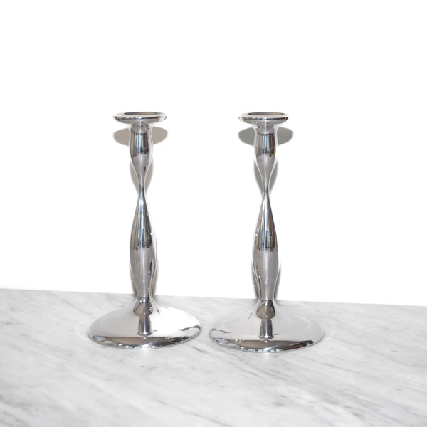 Nambe candle holders