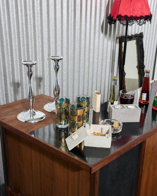 Nambe Candle Holders