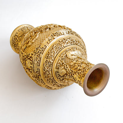 Gold Chinese Resin Vase