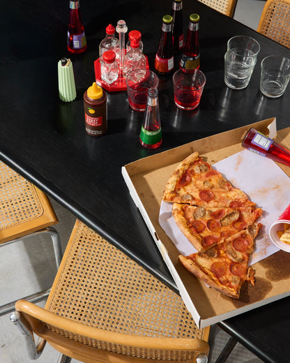 Space Age Red Glass Gemco Condiment Caddy