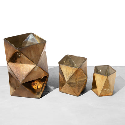 West Elm Prism Mercury Glass Candle Holder