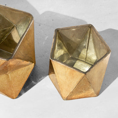 West Elm Prism Mercury Glass Candle Holder