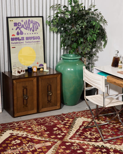 Oversized Green Pottery Planter