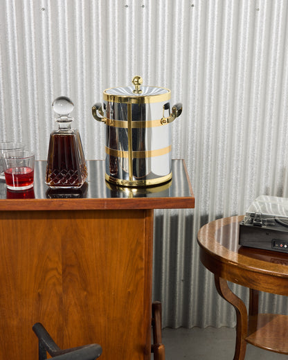 Mid-Century Modern Kraftware Dual-Toned Ice Bucket