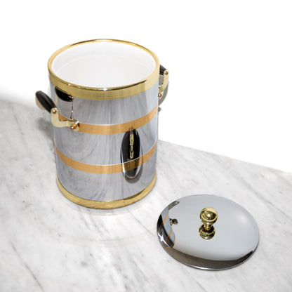 Mid-Century Modern Kraftware Dual-Toned Ice Bucket