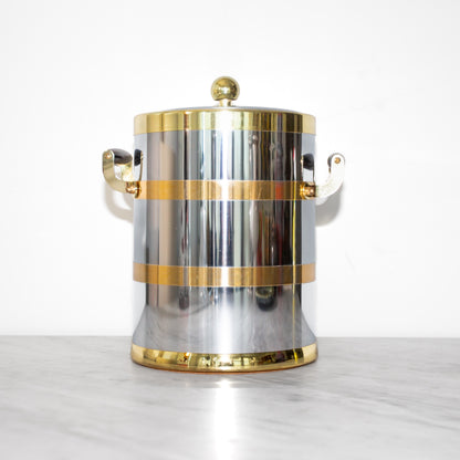 Mid-Century Modern Kraftware Dual-Toned Ice Bucket