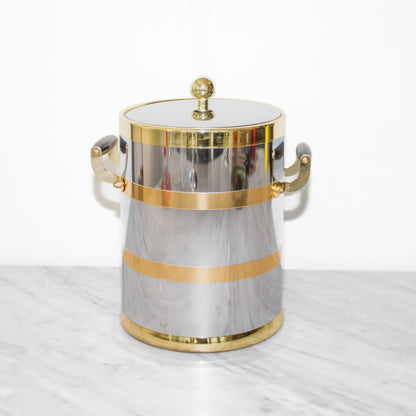 Mid-Century Modern Kraftware Dual-Toned Ice Bucket