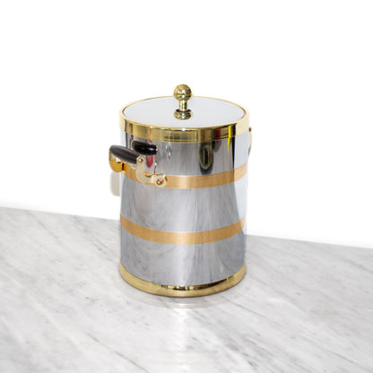 Mid-Century Modern Kraftware Dual-Toned Ice Bucket