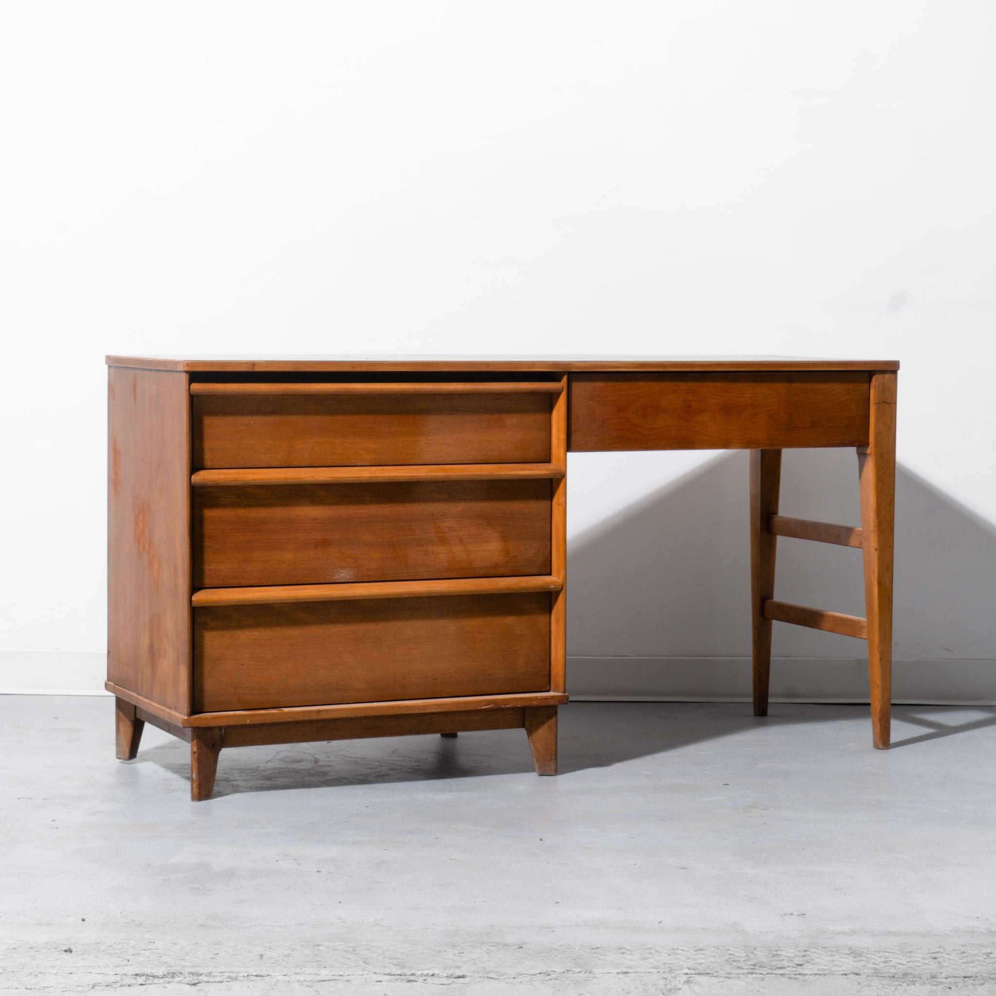 Mid-Century Modern Wooden Desk
