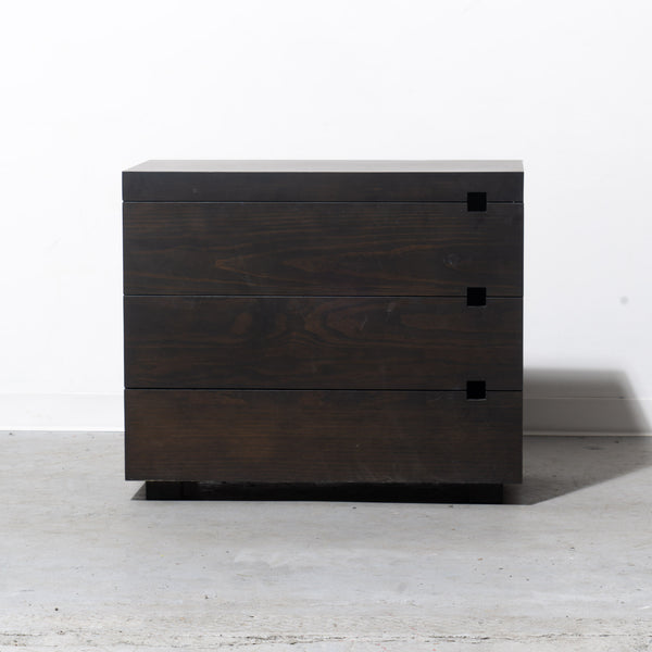 West Elm Dark Brown Square Cut-out Dresser Tresi West Elm Dark Brown Square Cut-out Dresser Tresi