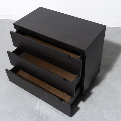 West Elm Dark Brown Square Cut-out Dresser