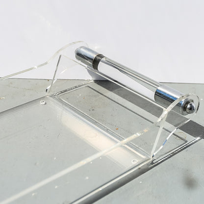 Mid-Century Modern Clear Acrylic Serving Tray
