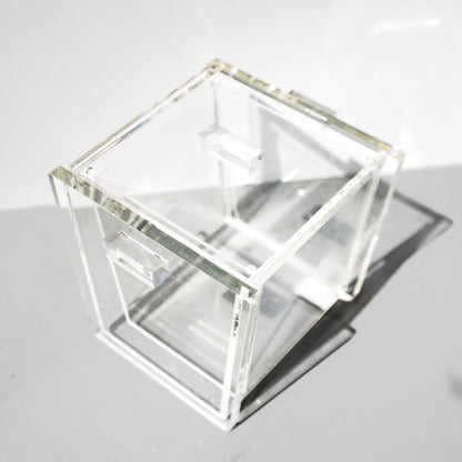 Mid-Century Modern Clear Acrylic Ice Bucket