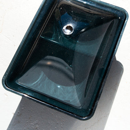 Mid-Century Modern Blue Acrylic Food Server