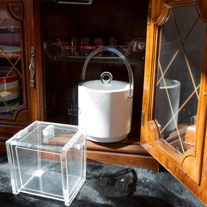 1970s Bucket Brigade Leather Ice Bucket