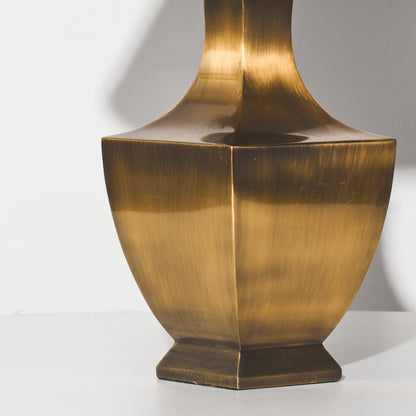 Brass Beveled Lamp