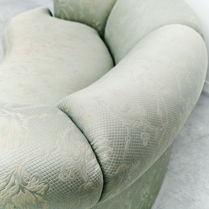 Curved Damask Sofa